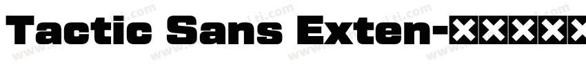 Tactic Sans Exten字体转换